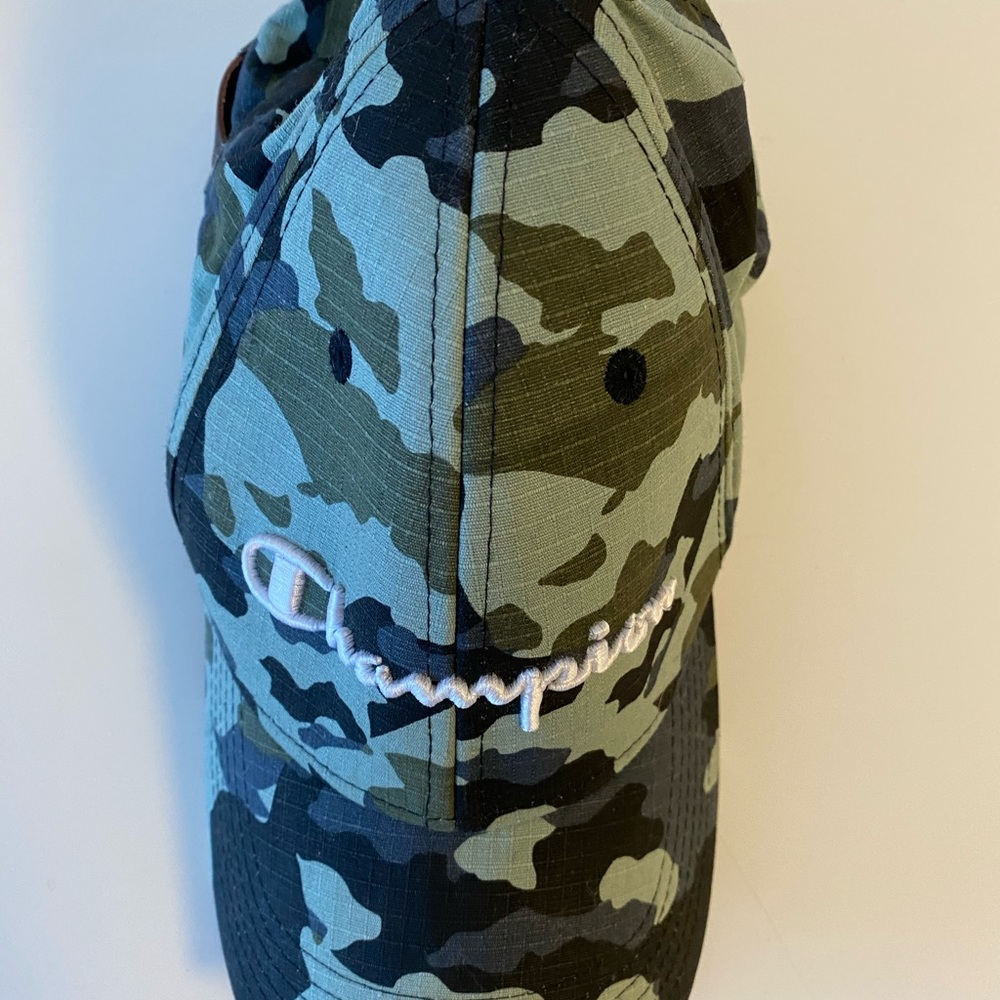 Champion camo baseball hat